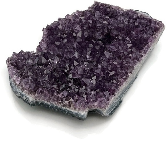 Amethyst Quartz Crystal Flat Cluster Raw Purple Meditation Decor - Picture 3 of 10